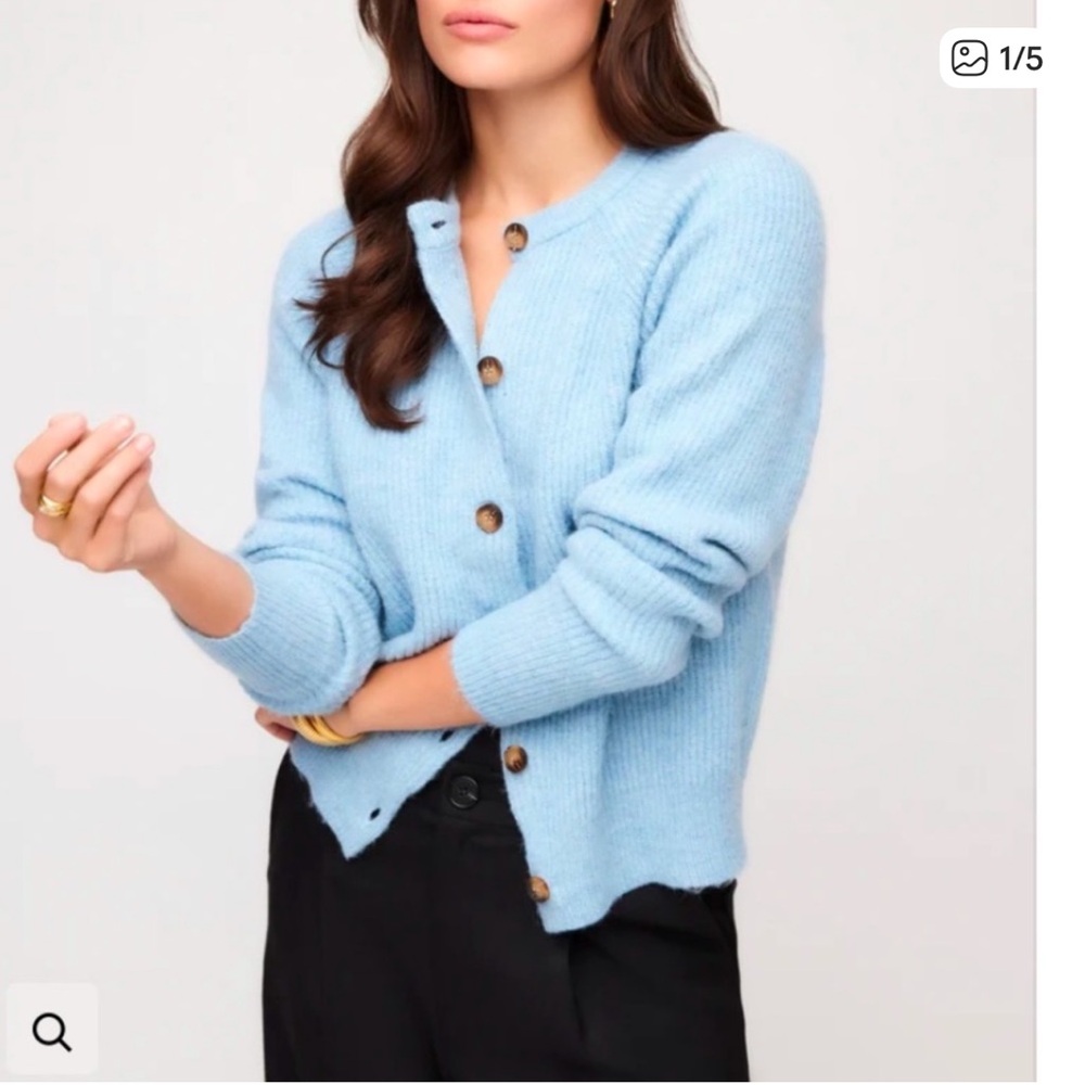 🆕 H&M NWOT V neck cardigan in blue